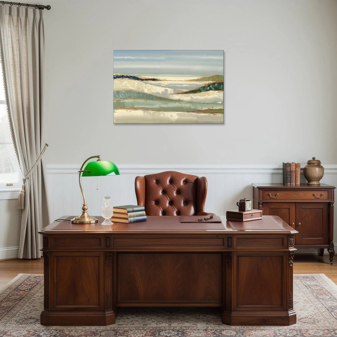 Eugene Abstract Landscape - Canvas Wall Art - Office - 36x24