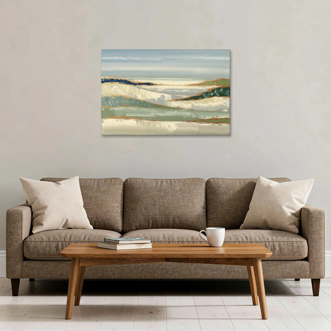 Eugene Abstract Landscape - Canvas Wall Art - Sofa - 36x24