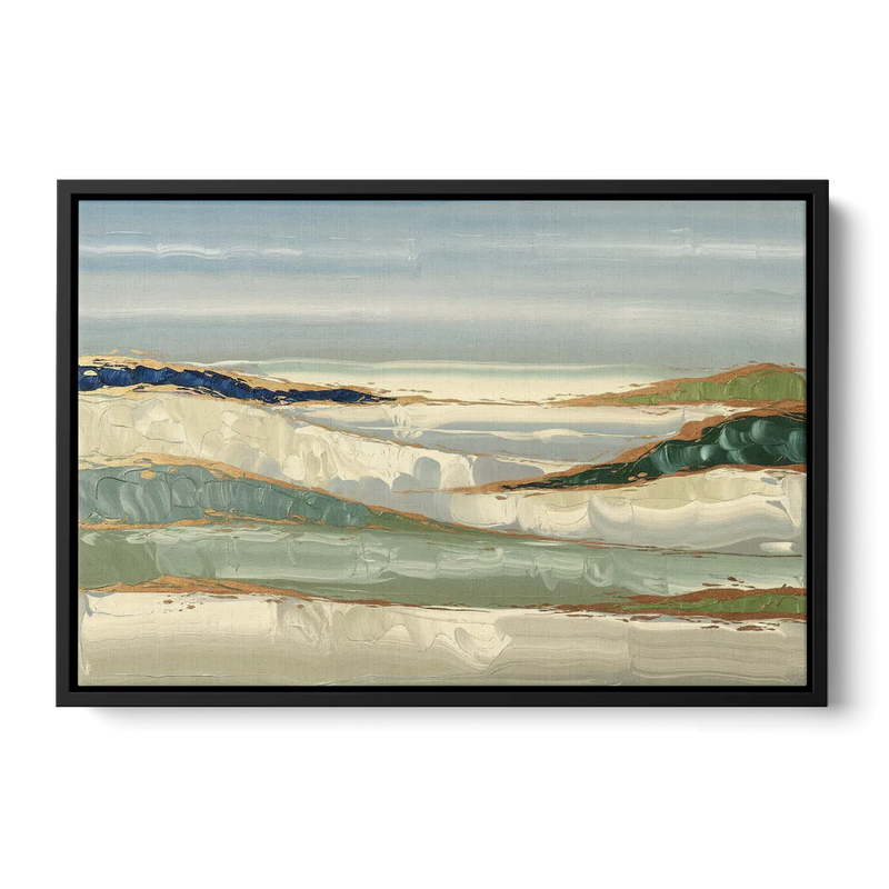 Eugene Abstract Landscape Front - Black Canvas Wall Art