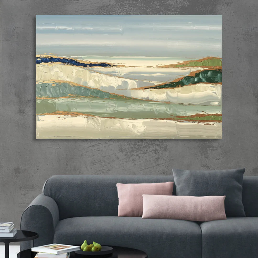 Eugene Abstract Landscape Living Room - Canvas Wall Art