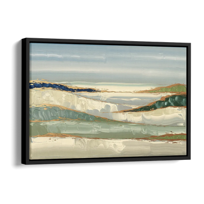 Eugene Abstract Landscape Side - Black Canvas Wall Art