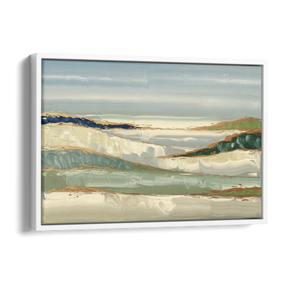 Eugene Abstract Landscape Side - White Canvas Wall Art