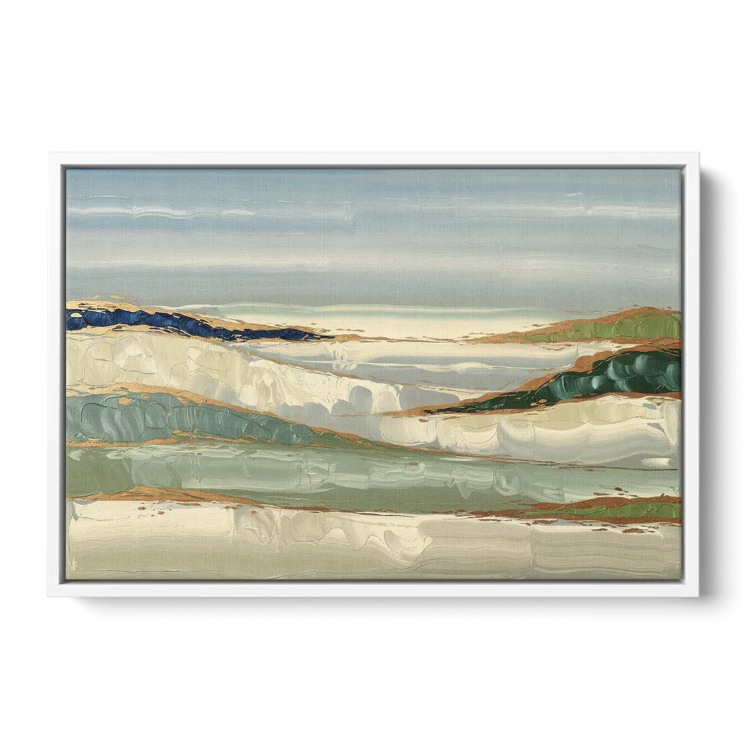 Eugene Abstract Landscape Front - White Canvas Wall Art