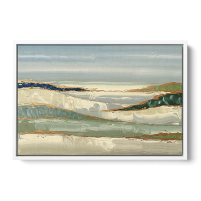Eugene Abstract Landscape Front - White Canvas Wall Art