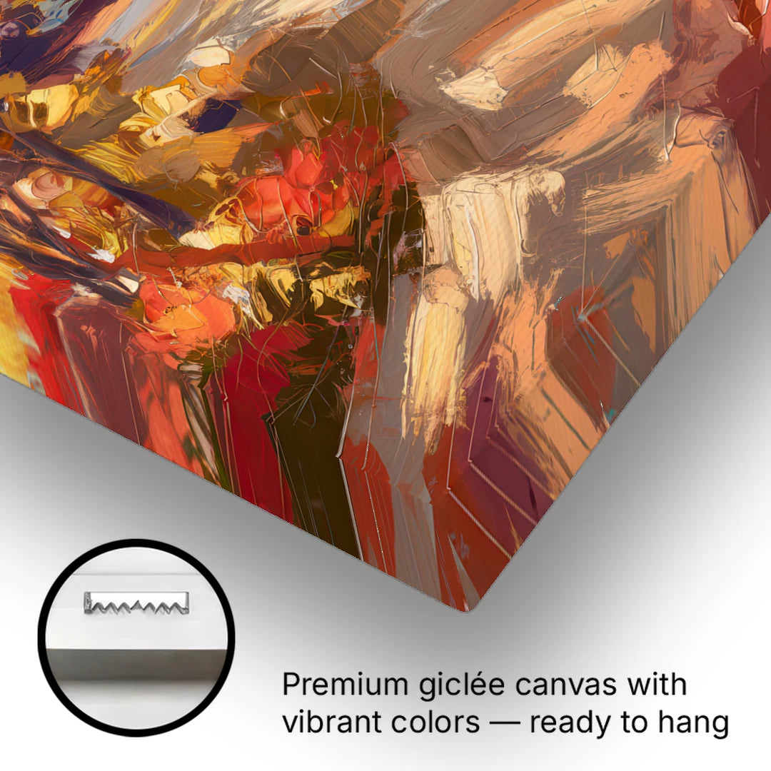 Eugene Autumn Scene - Canvas Wall Art - Gallery Wrap Corner