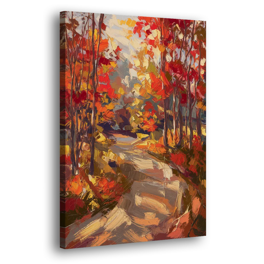 Eugene Autumn Scene Side - Canvas Wall Art