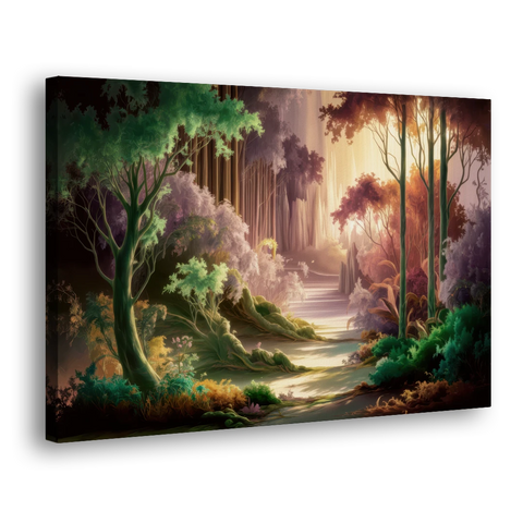 Eugene Forest Serenity - Canvas Wall Art - Side