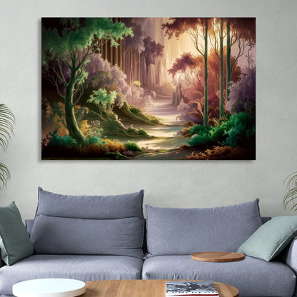 Eugene Forest Serenity Living Room - Canvas Wall Art