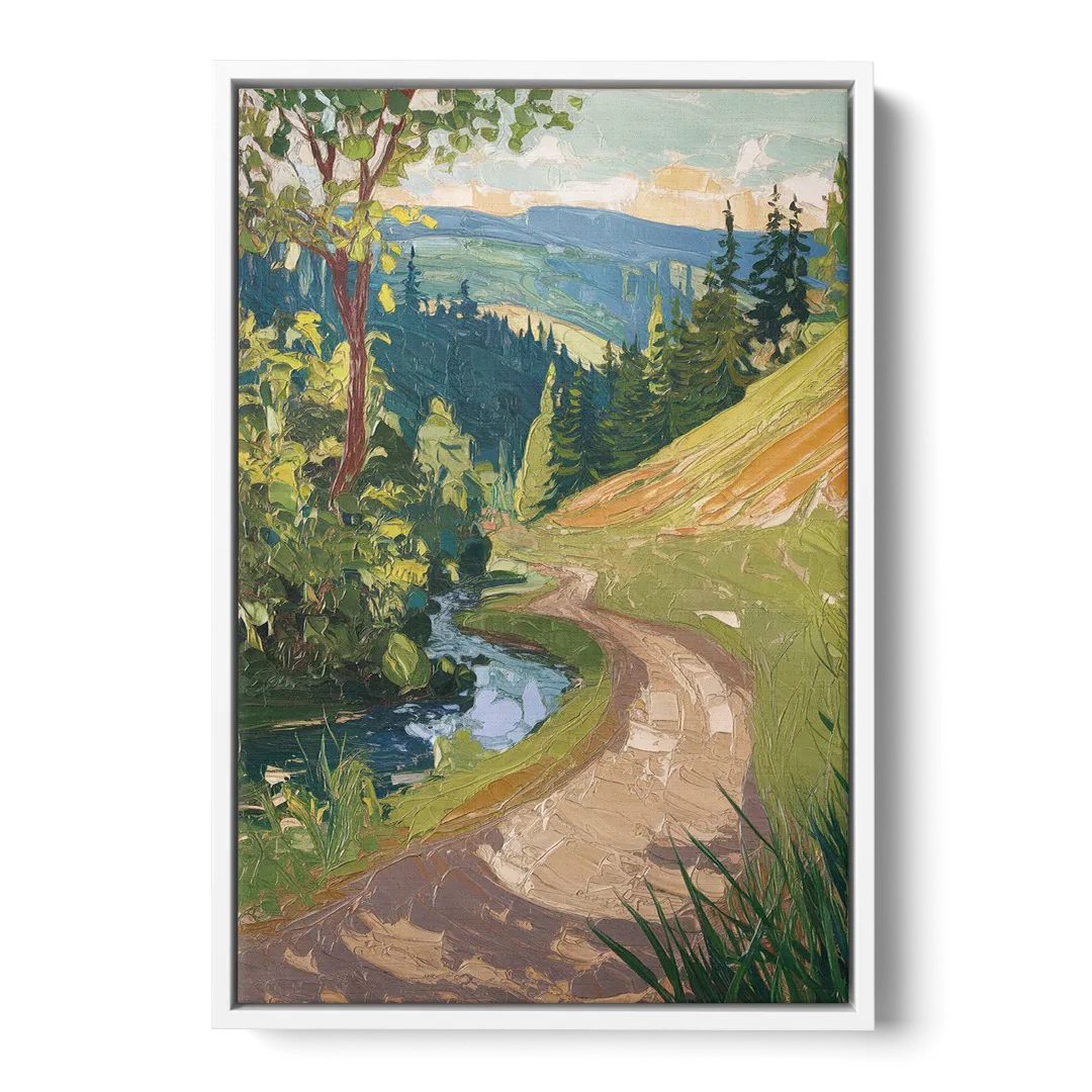 Eugene Nature Trails Front - White Canvas Wall Art