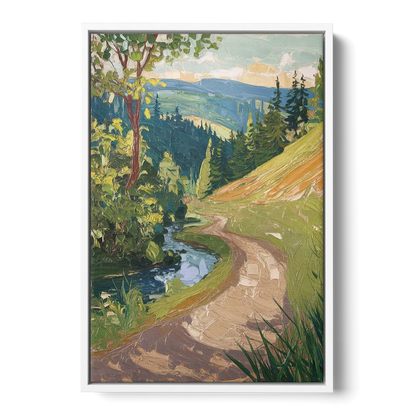 Eugene Nature Trails Front - White Canvas Wall Art