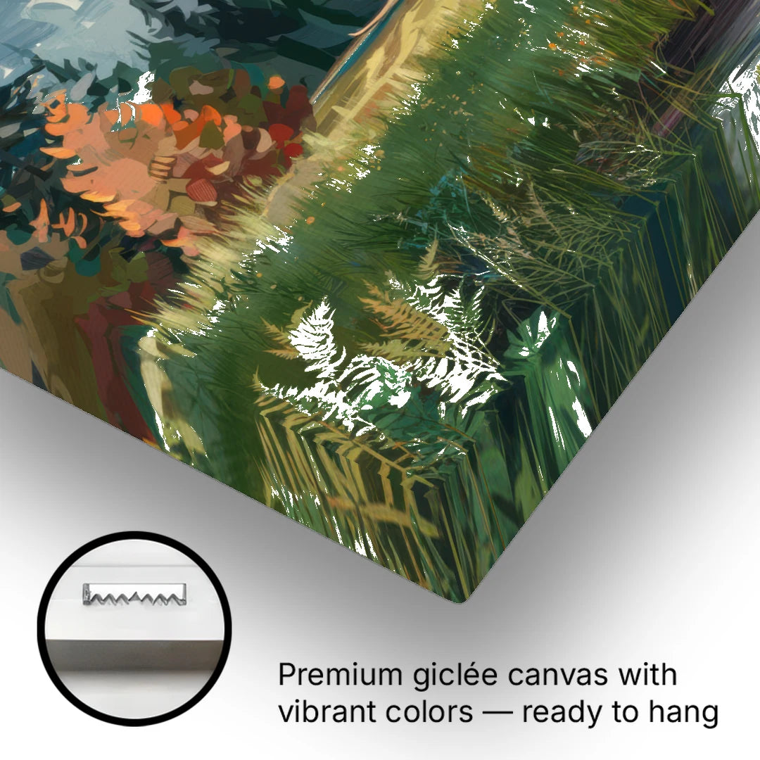 Eugene Pacific Northwest Style - Canvas Wall Art - Gallery Wrap Corner