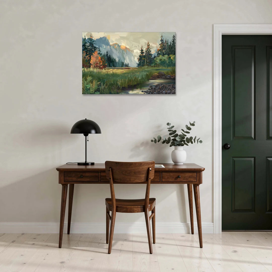 Eugene Pacific Northwest Style - Canvas Wall Art - Office - 36x24