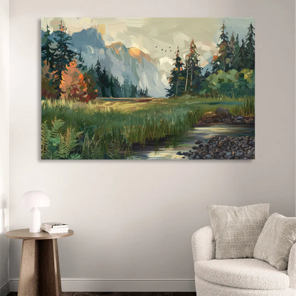 Eugene Pacific Northwest Style Sitting Room - Canvas Wall Art