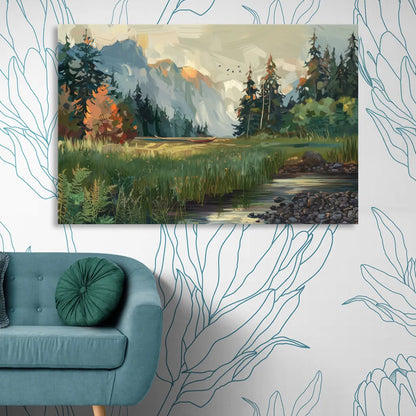 Eugene Pacific Northwest Style Living Room - Canvas Wall Art