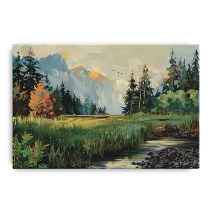 Eugene Pacific Northwest Style Front - Canvas Wall Art