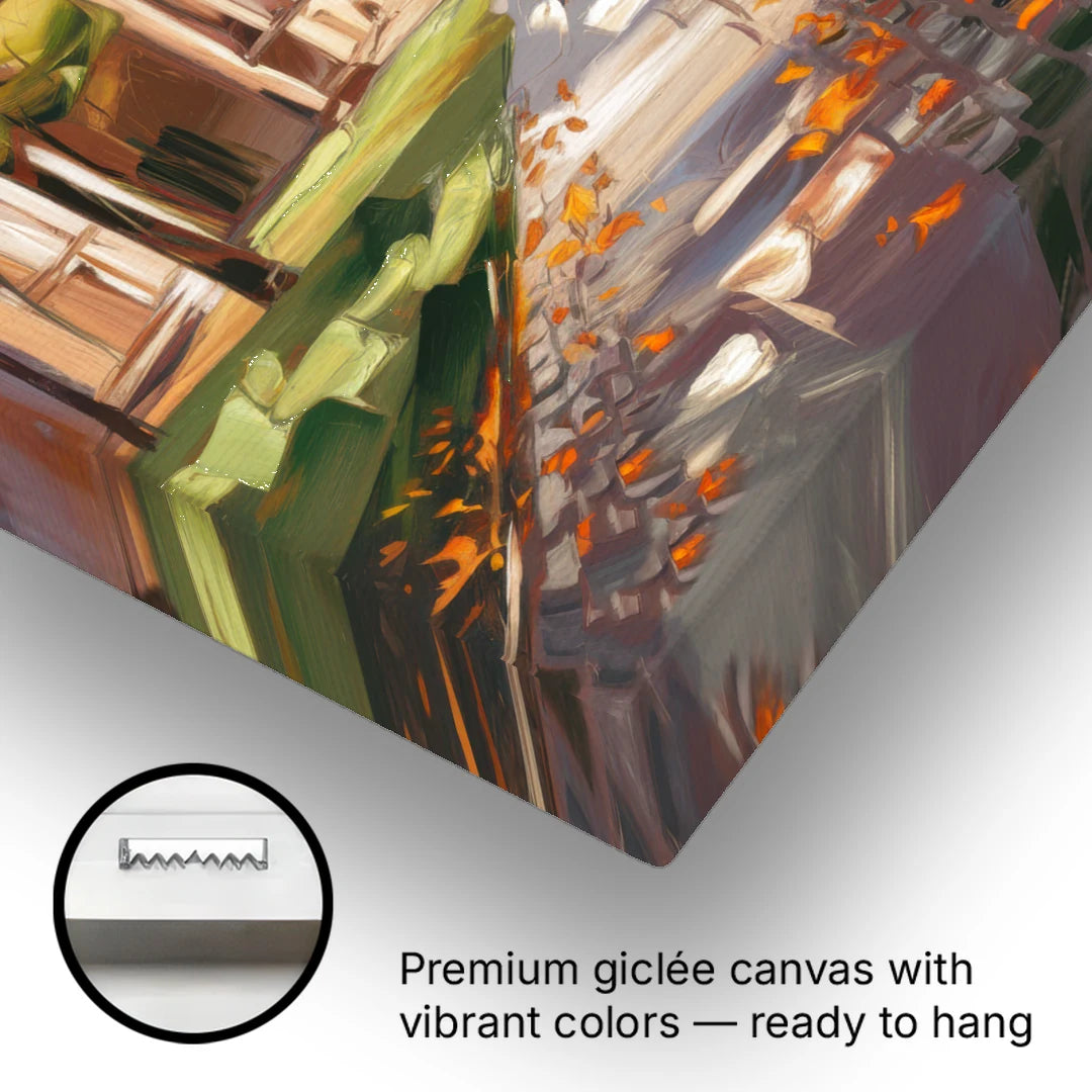 Eugene University Vibes - Canvas Wall Art - Gallery Wrap Corner