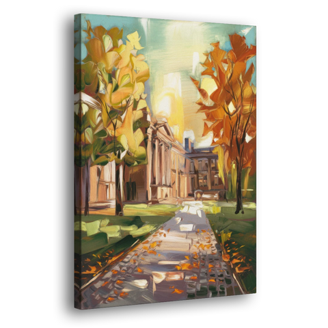 Eugene University Vibes - Canvas Wall Art - Side