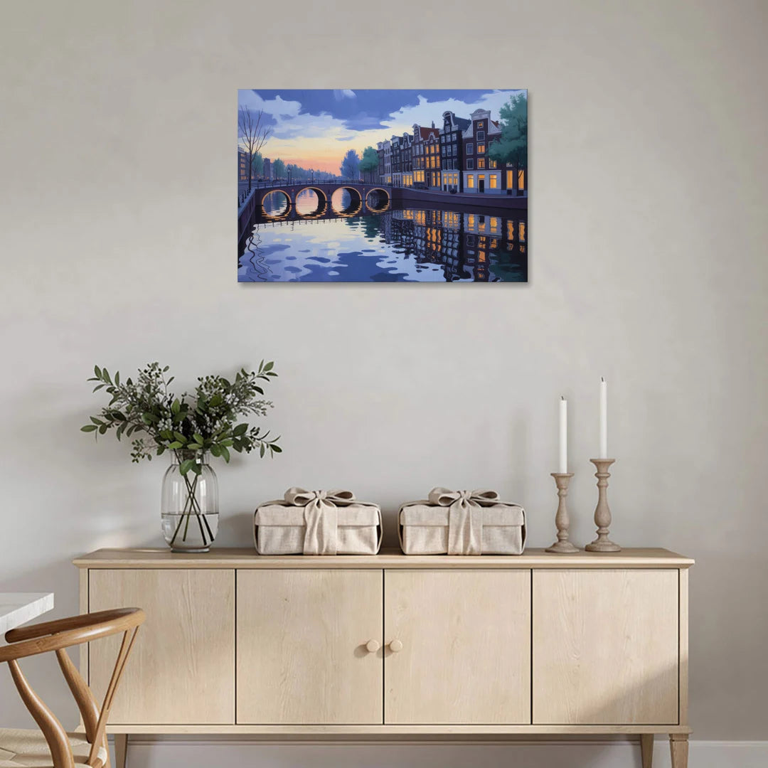 Evening at the Amstel - Canvas Wall Art - Coffee Table - 36x24