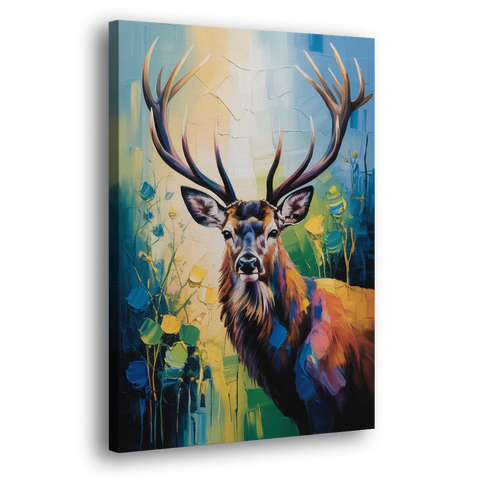 Expressive Deer Sketch - Canvas Wall Art