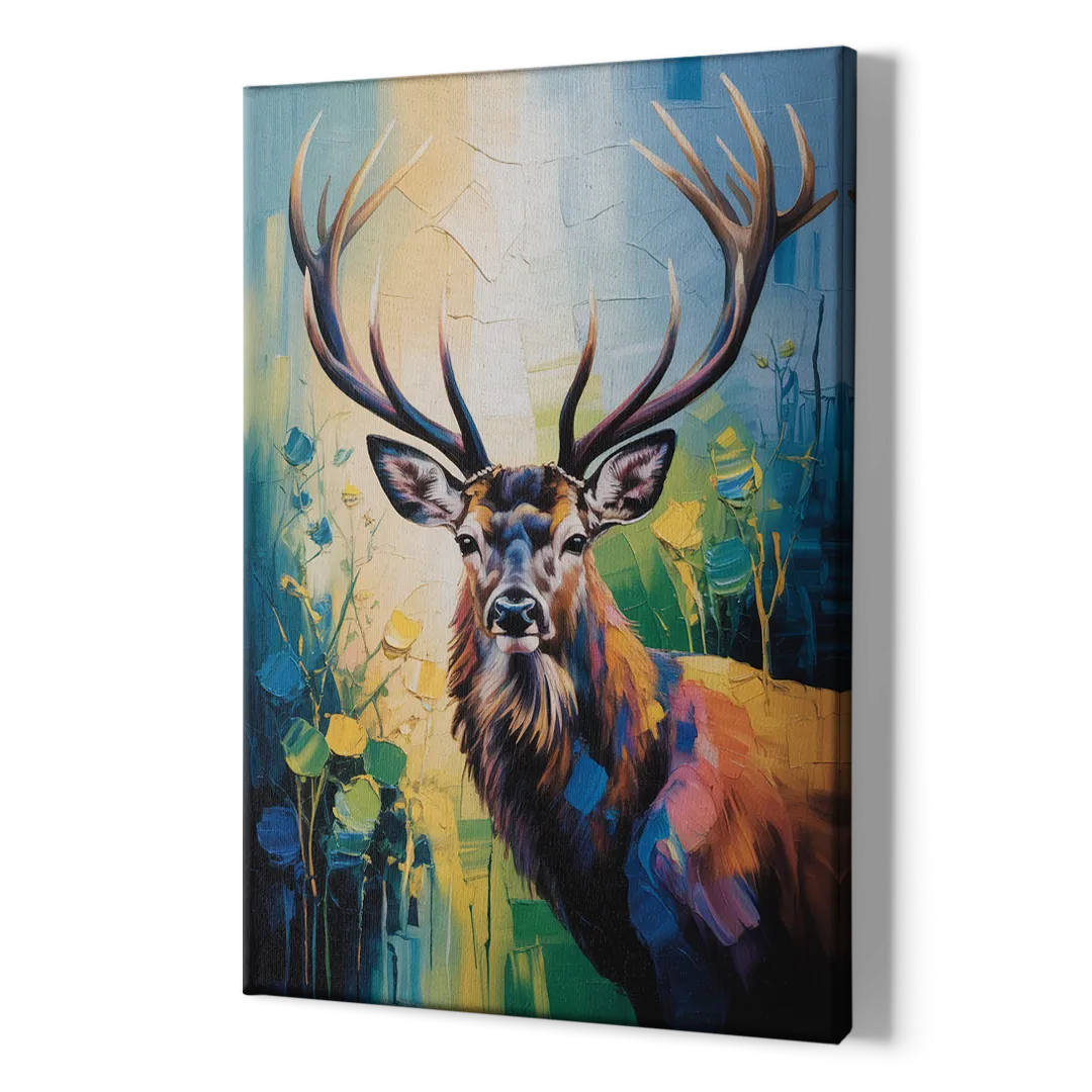 Expressive Deer Sketch - Canvas Print Art Sides