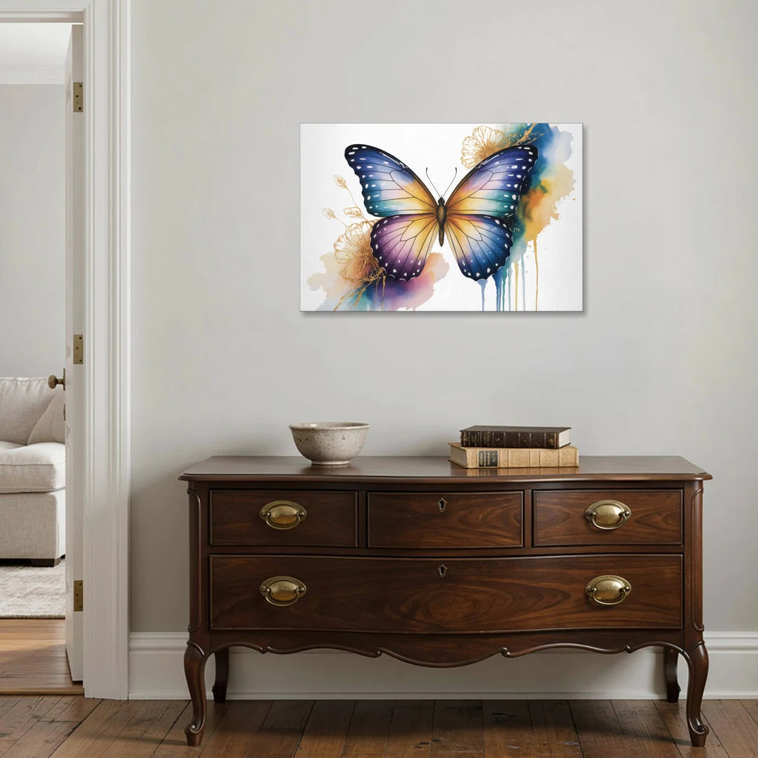 Exquisite Butterfly Sculpture - Canvas Wall Art - Coffee Table - 36x24