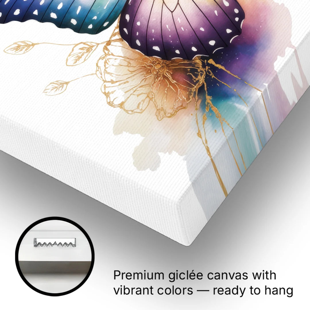 Exquisite Butterfly Sculpture - Canvas Wall Art - Gallery Wrap Corner