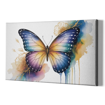 Exquisite Butterfly Sculpture - Canvas Print Art Sides