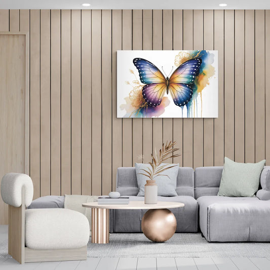Exquisite Butterfly Sculpture - Canvas Wall Art Living Room
