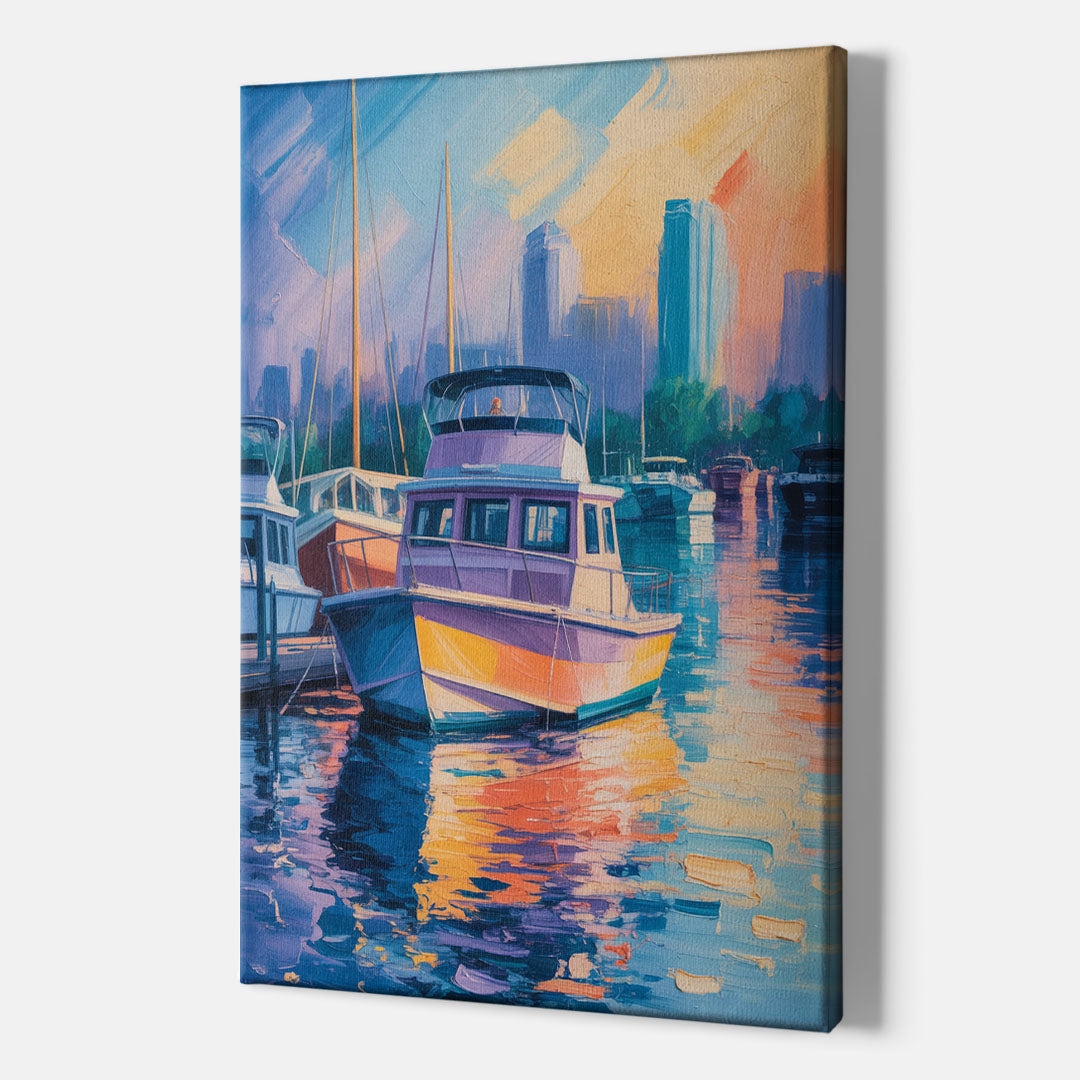 False Creek Boats - Canvas Print Art Sides