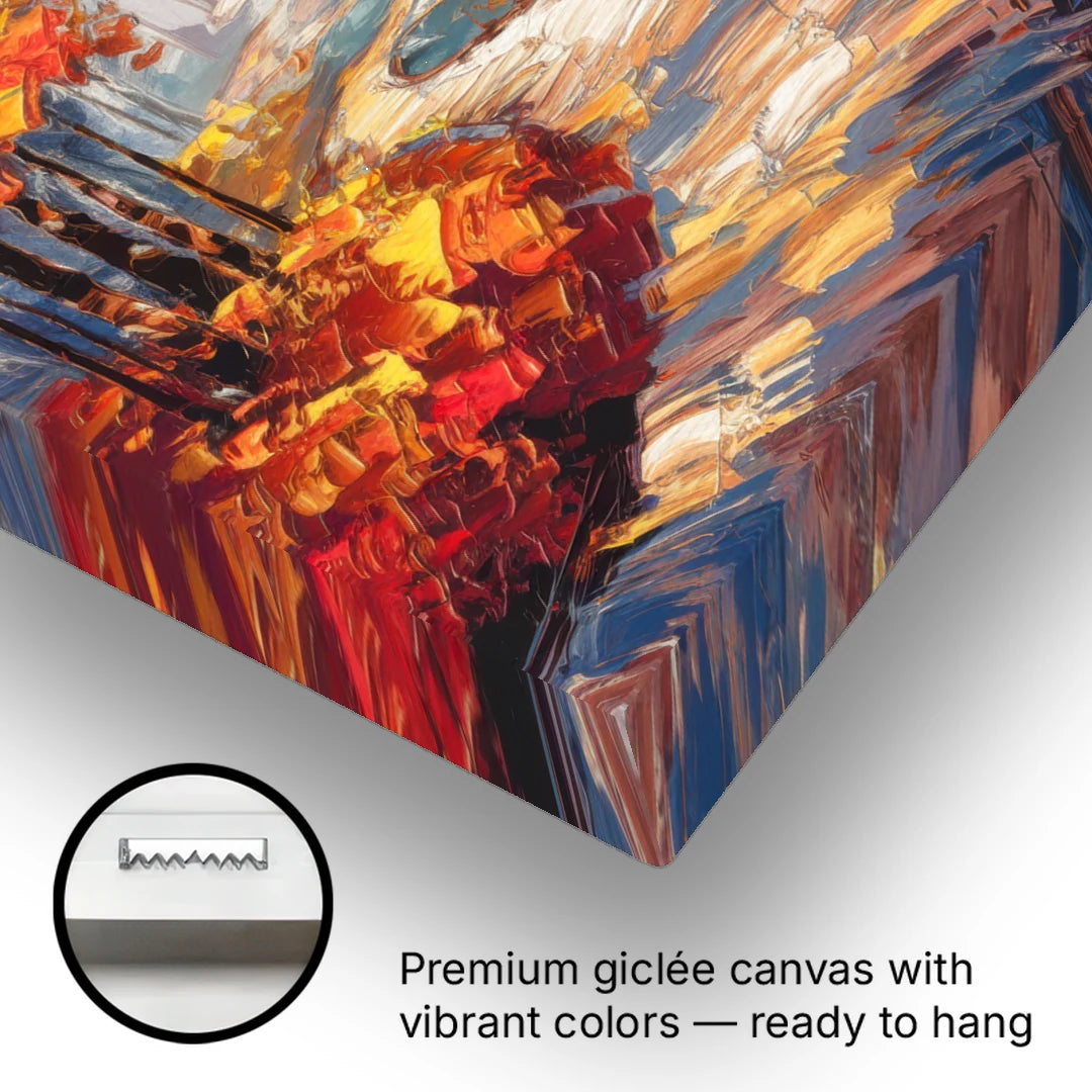 Fayetteville Autumn Scenery - Canvas Wall Art - Gallery Wrap Corner