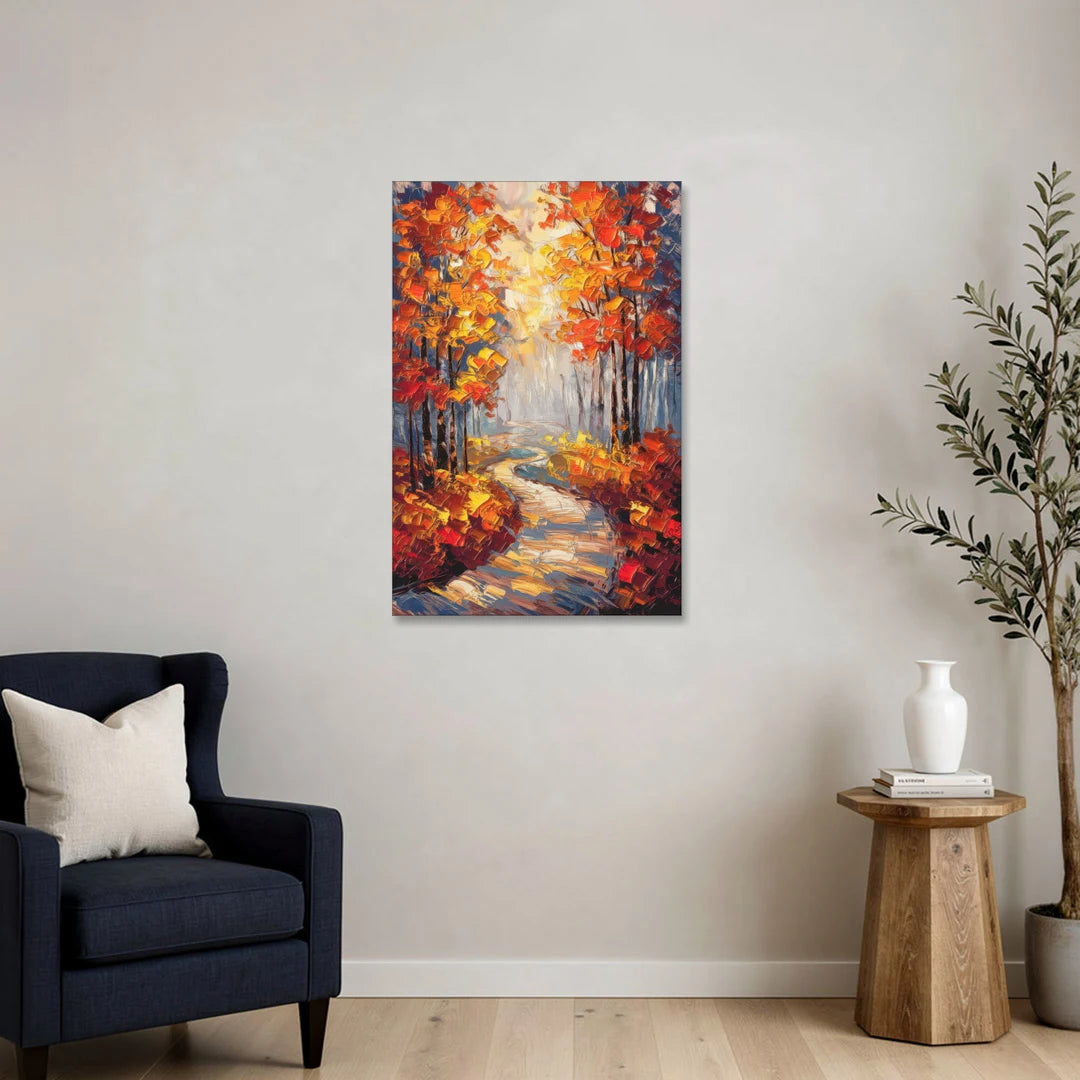 Fayetteville Autumn Scenery - Canvas Wall Art - Sofa - 24x36