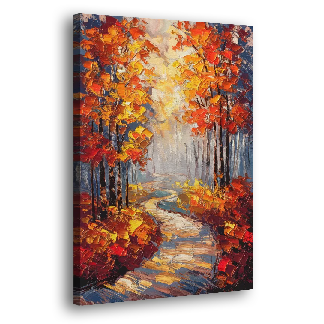 Fayetteville Autumn Scenery Side - Canvas Wall Art