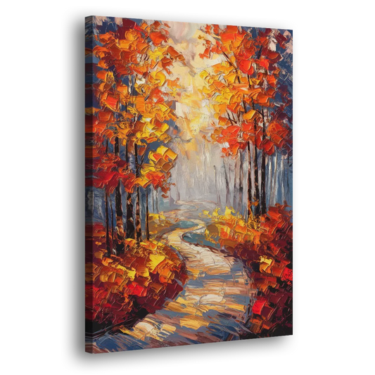 Fayetteville Autumn Scenery Side - Canvas Wall Art