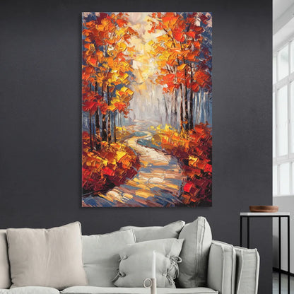 Fayetteville Autumn Scenery Sitting Room - Canvas Wall Art