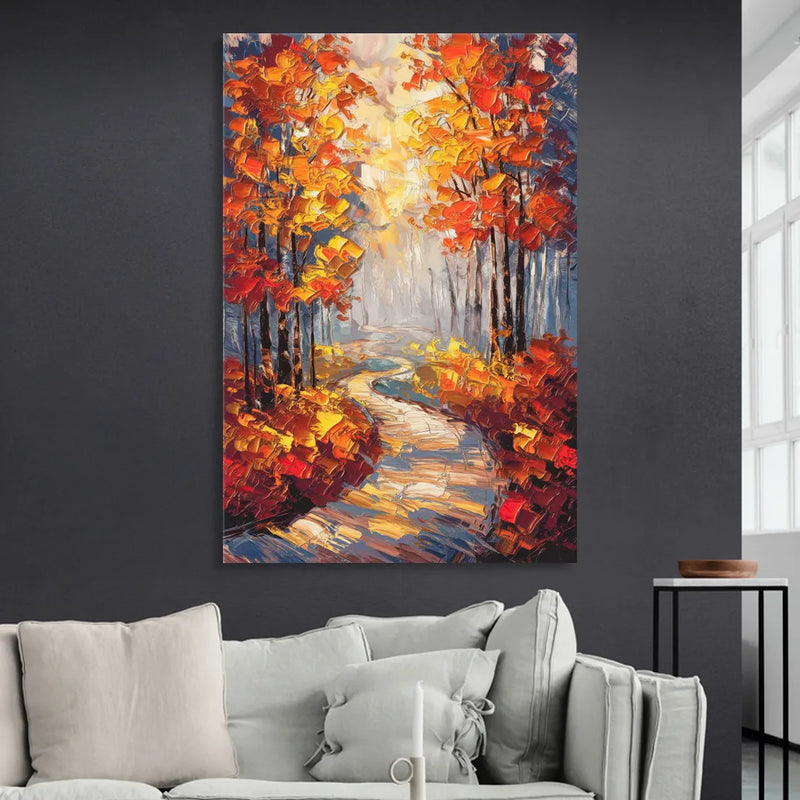 Fayetteville Autumn Scenery Sitting Room - Canvas Wall Art