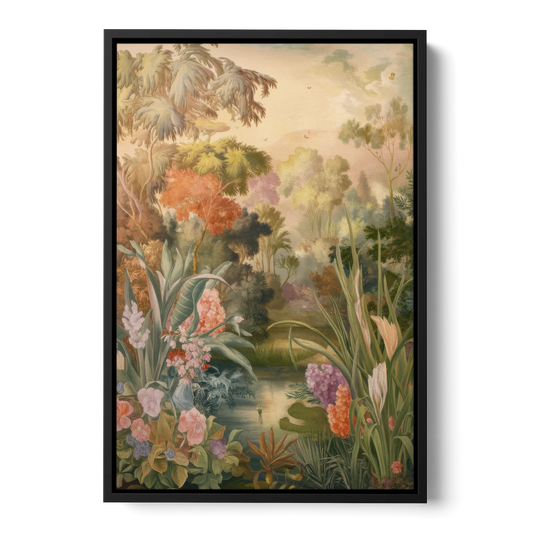 Fayetteville Botanical Gardens - Black Framed Canvas Wall Art - Front