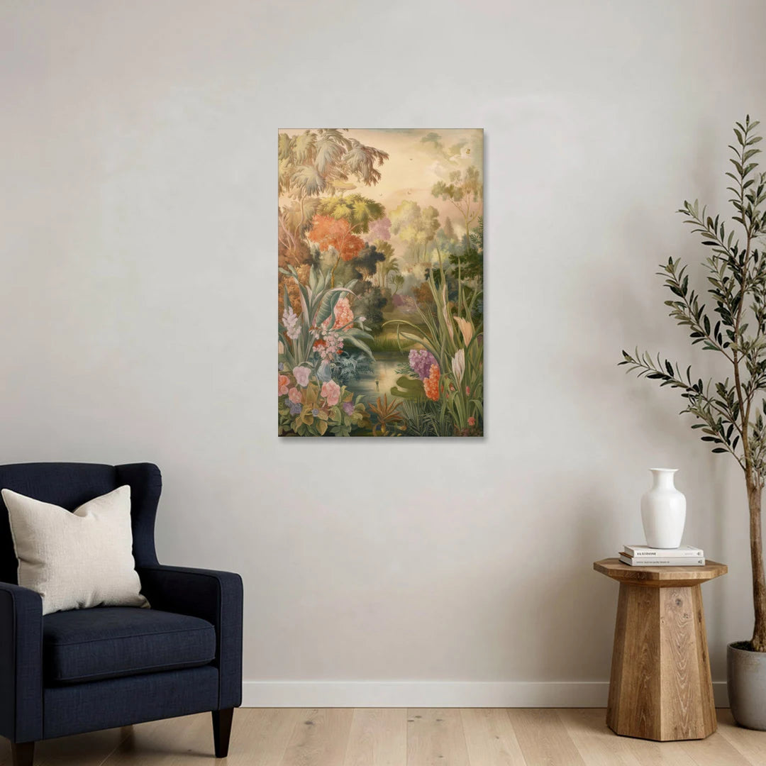 Fayetteville Botanical Gardens - Canvas Wall Art - Sofa - 24x36