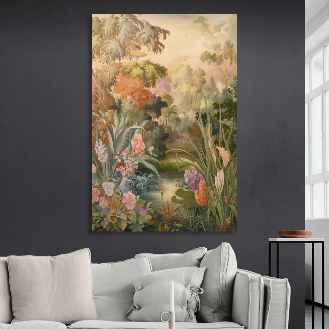 Fayetteville Botanical Gardens Living Room - Canvas Wall Art