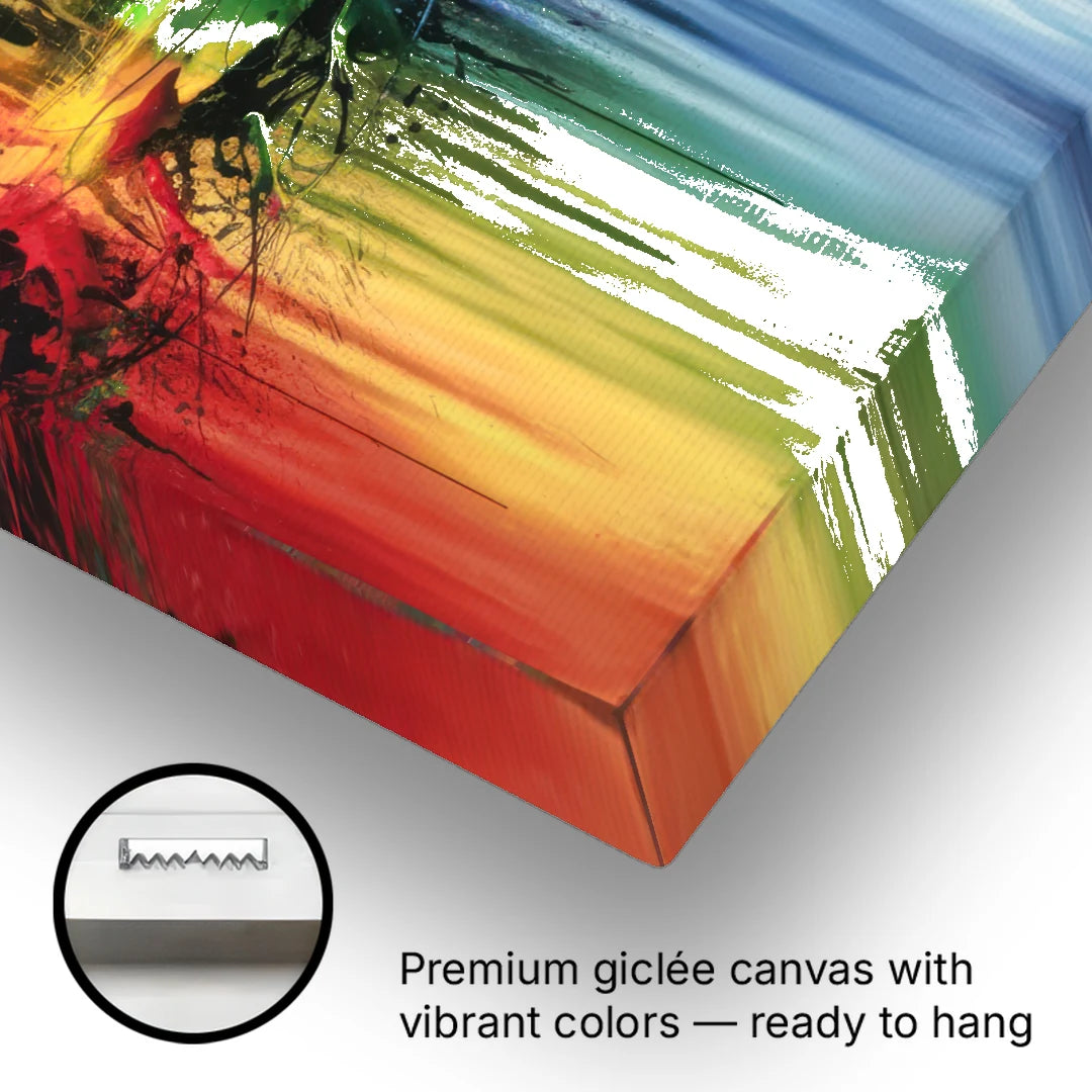 Fayetteville Downtown Skyline - Canvas Wall Art - Gallery Wrap Corner