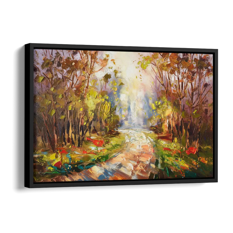 Fayetteville Nature Escape Side - Black Canvas Wall Art