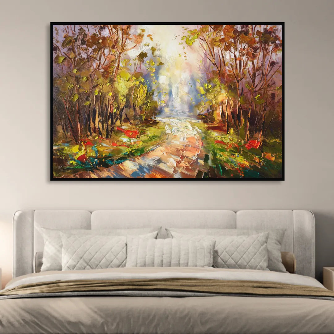 Fayetteville Nature Escape Living Room - Black Canvas Wall Art