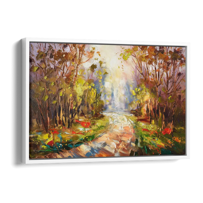 Fayetteville Nature Escape Side - White Canvas Wall Art