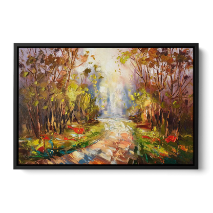 Fayetteville Nature Escape Front - Black Canvas Wall Art