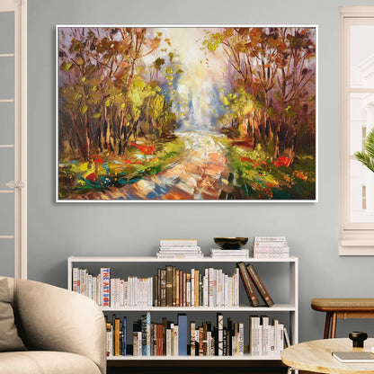 Fayetteville Nature Escape Sitting Room - White Canvas Wall Art