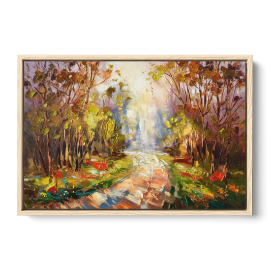 Fayetteville Nature Escape - Oak Framed Canvas Wall Art - Front