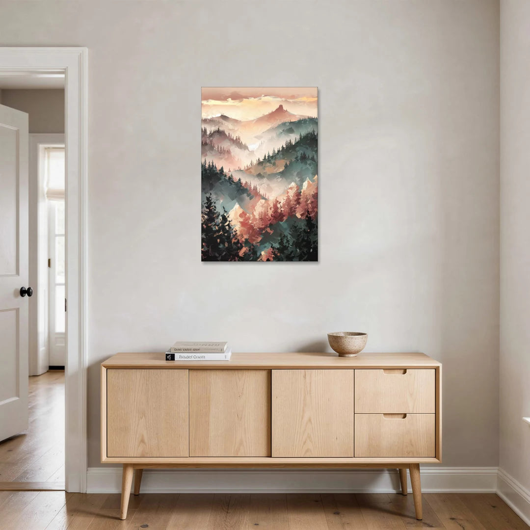 Fayetteville Ozark Mountains - Canvas Wall Art - Coffee Table - 24x36