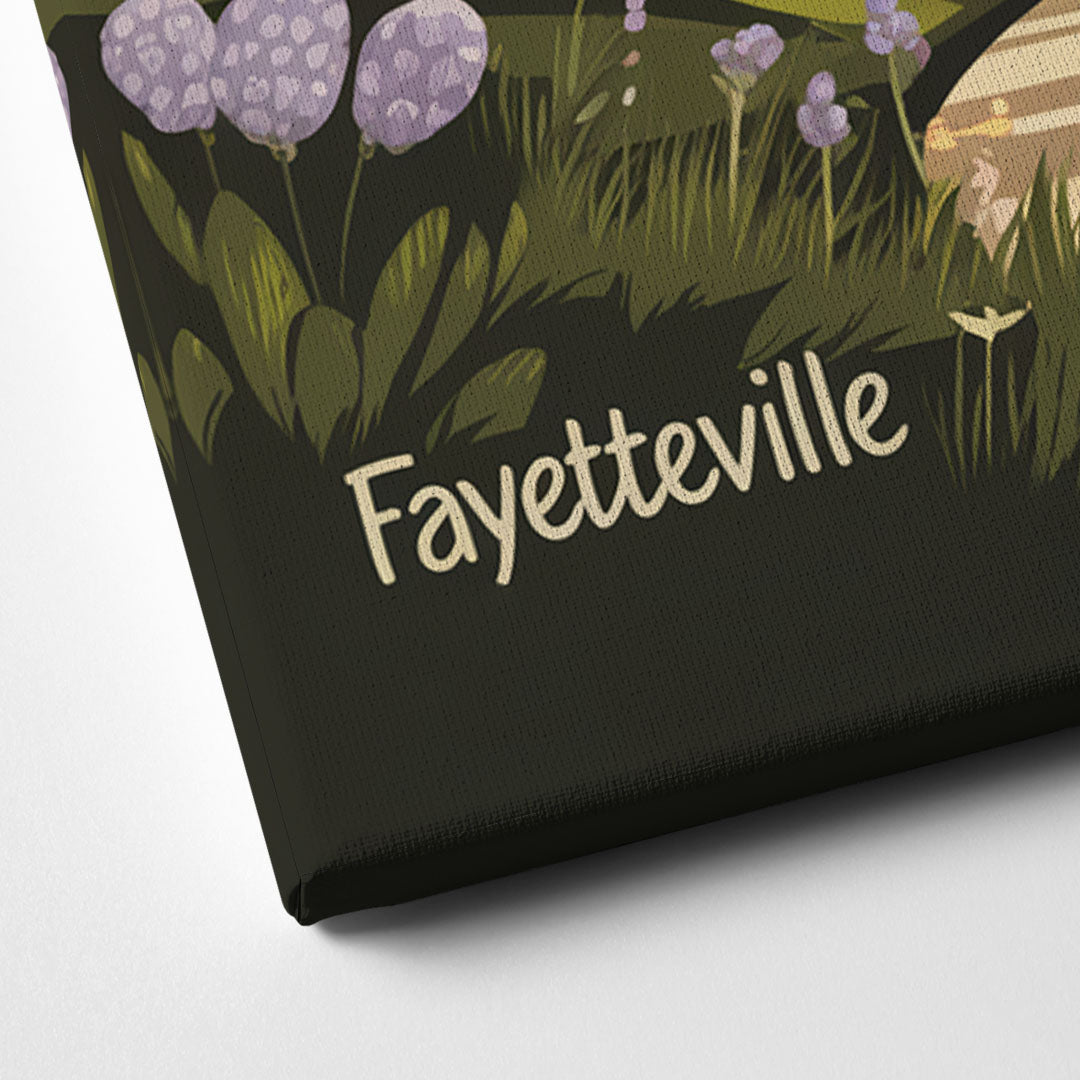 Fayetteville Scenic Trails Canvas Close Up