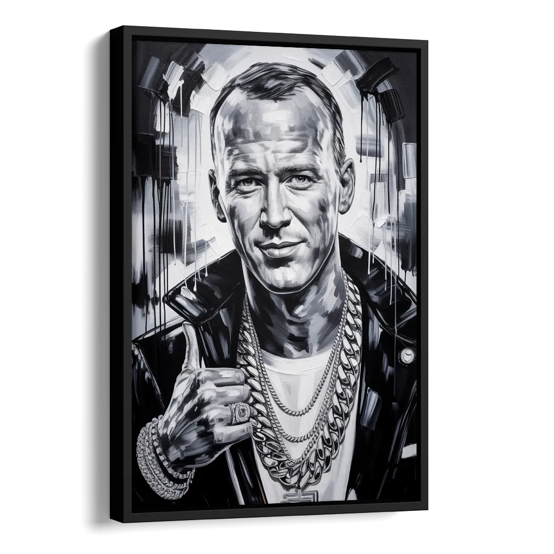 Field General Side - Black Canvas Wall Art