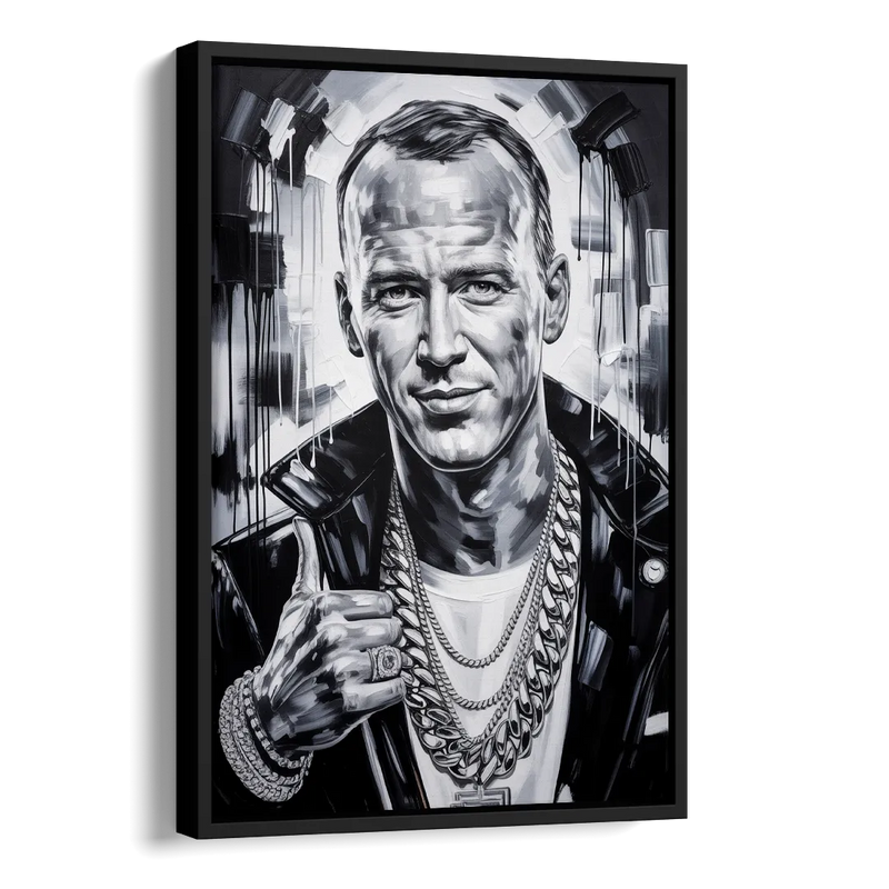 Field General Side - Black Canvas Wall Art