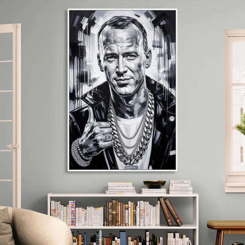 Field General Sitting Room - White Canvas Wall Art